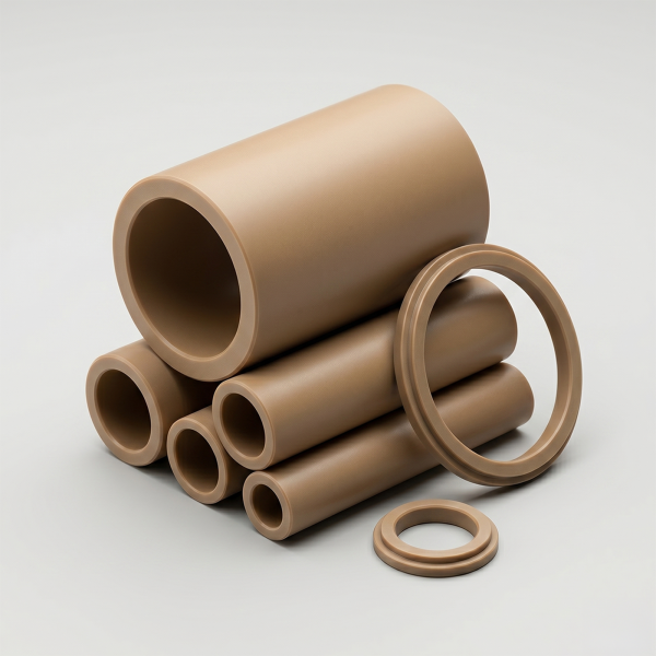 Teflon z brązem (PTFE+BR40)